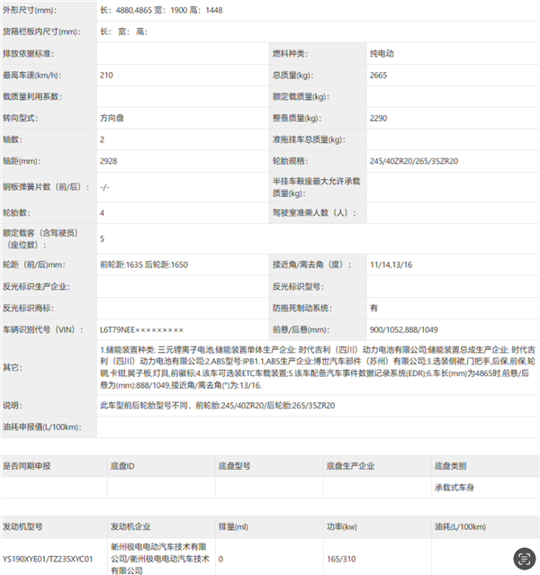 双电机475kW 零百仅需2.84秒！极氪007高性能版申报图曝光